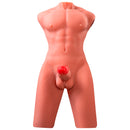 Xise - jason mezzo corpo torso maschile realistico con spinta e vibrazione 55 cm