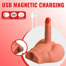 Xise - peel dildo ass realistico dildo masturbatore posizione frontale con spinta 17,5 cm