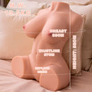 Xise - dania thrusting torso realistico con vibrazione femminile 52 cm