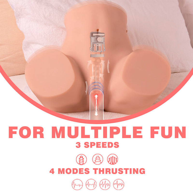 Xise - danae thrusting realistico masturbatore vagina con vibrazione multi-posizione