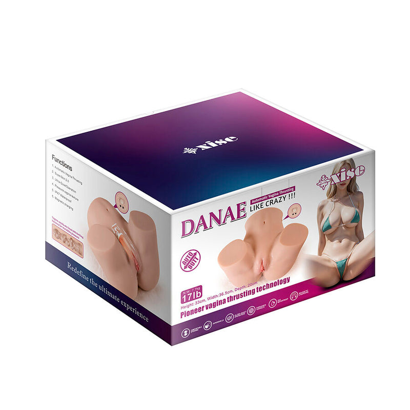 Xise - danae thrusting realistico masturbatore vagina con vibrazione multi-posizione
