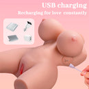 Xise - frieda torso femminile realistico con vibrazione 36 cm