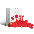 Armony - morsetti per capezzoli magnetici con vibrazione a forma di farfalla rossi