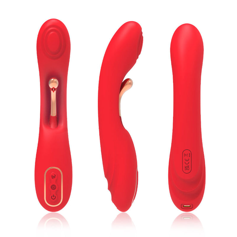 Armony - vibratore con lingua oscillante rosso