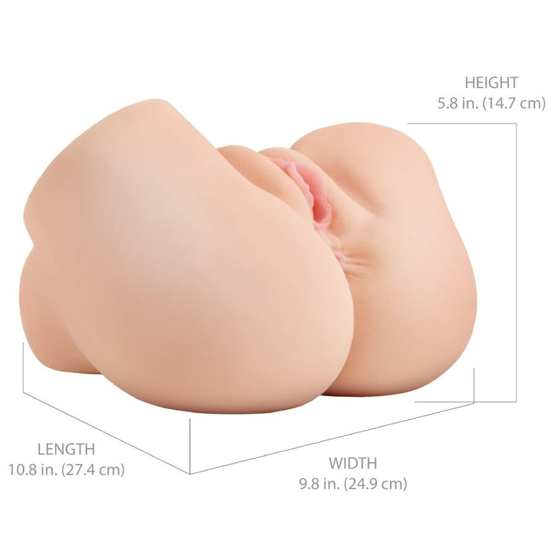 Pdx elite - back that ass up masturbatore realistico vibrante per vagina e ano