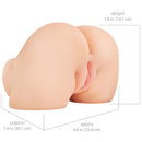 Pdx elite - shakethat ass masturbatore realistico per vagina e ano con vibrazione