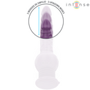 Intense - vibratore multifunzione tatum con vibrazione su e giù 24 cm viola