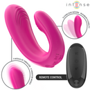 Intense - janet dual stimolatore e vibratore a forma di u con telecomando rosa