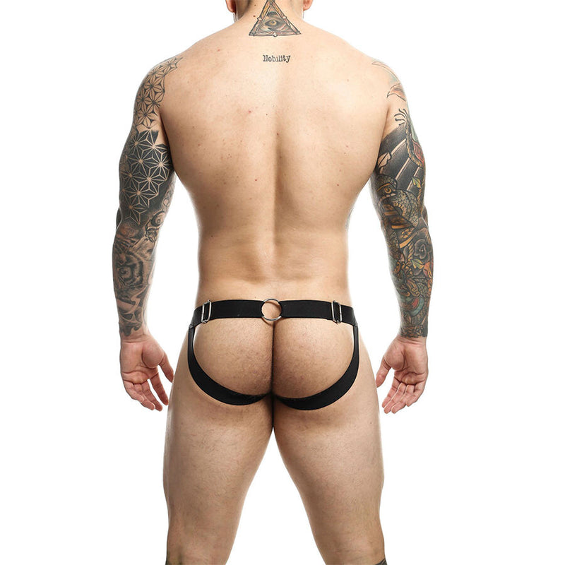 Mob - dngeon jockstrap rosso con catene taglia unica