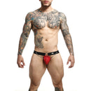 Mob - dngeon jockstrap rosso con catene taglia unica