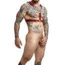 Mob - dngeon imbracatura rossa con catene taglia unica