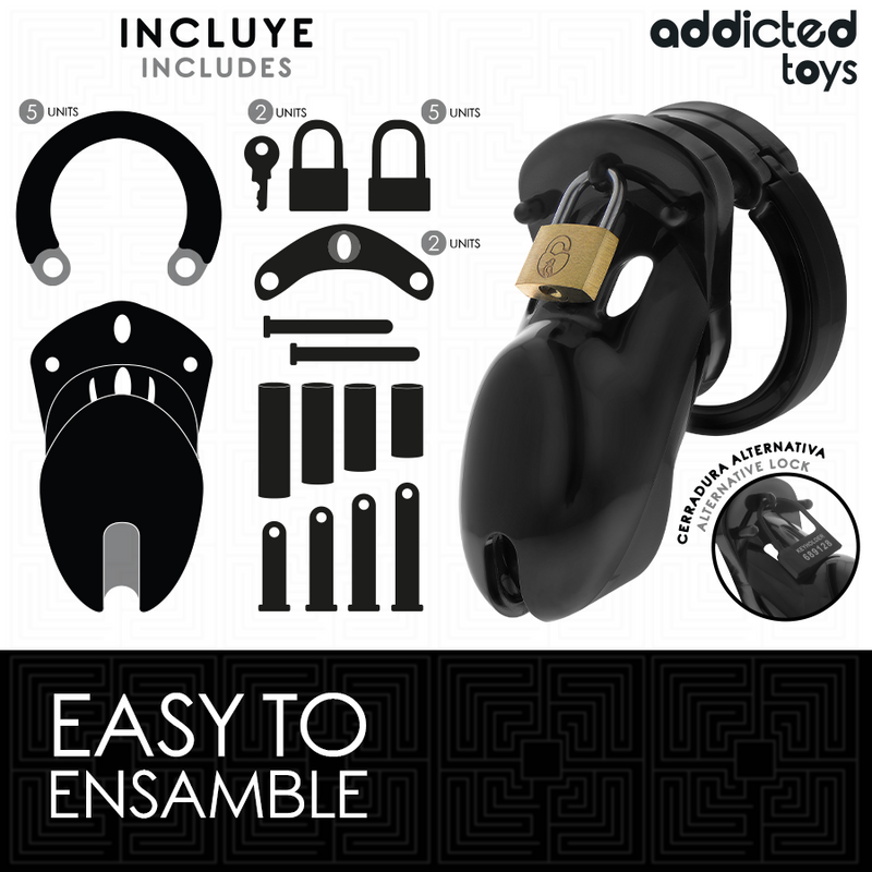 Addicted toys locked - gabbia per pene forbidden vault 10 cm