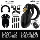 Addicted toys locked - gabbia per pene obsidian hold taglia m