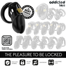 Addicted toys locked - gabbia per pene obsidian hold taglia m