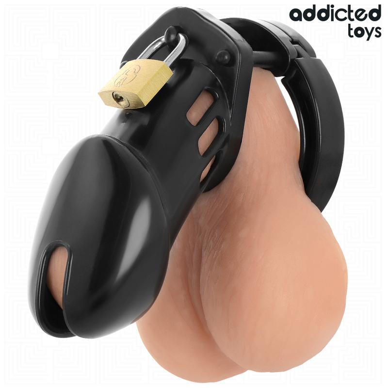 Addicted toys locked - gabbia per pene obsidian hold taglia m