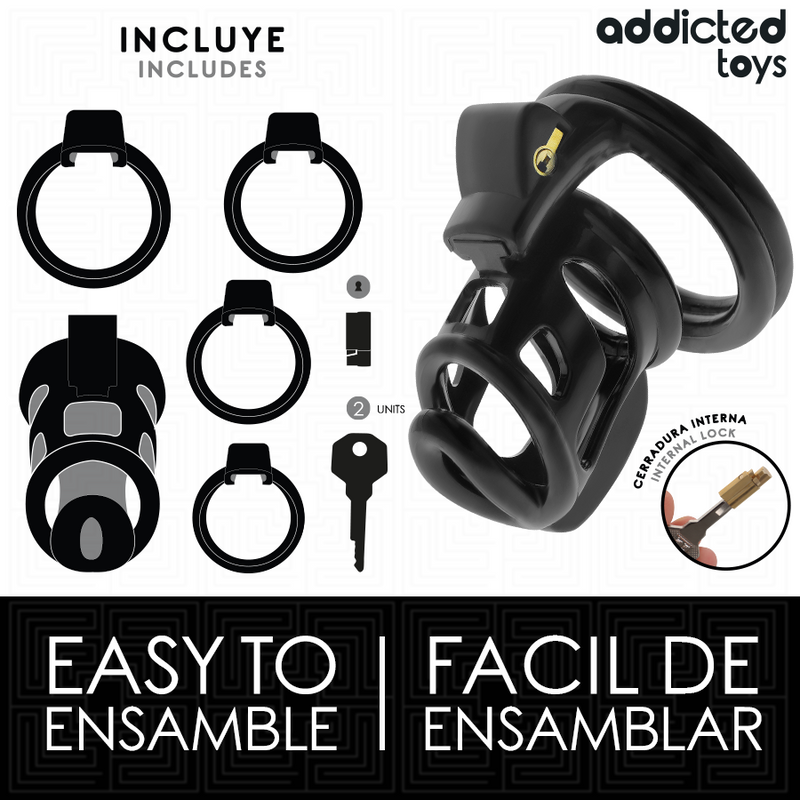 Addicted toys locked - gabbia per pene gilden cage 8,5 cm