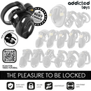 Addicted toys locked - gabbia per pene con bloccaggio eterno 9 cm