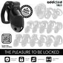 Addicted toys locked - mindnight cell gabbia per pene 4.2 cm taglia m