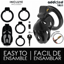 Addicted toys locked - gabbia per pene sigillata crypt 8 cm