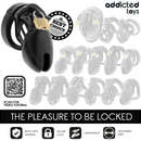 Addicted toys locked - gabbia per pene obsidian hold taglia s