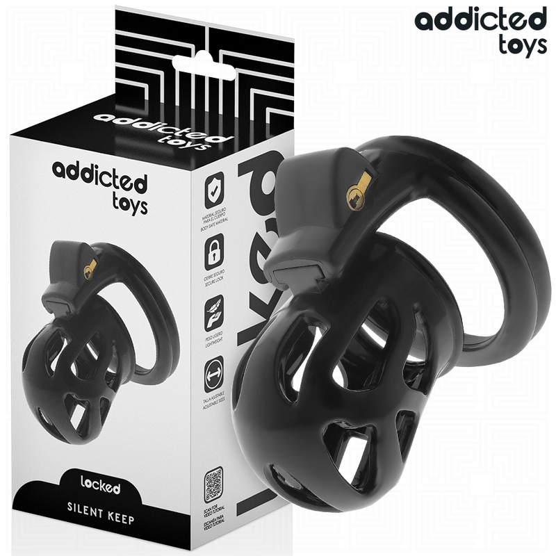 Addicted toys locked - gabbia per pene silenziosa 7,5 cm