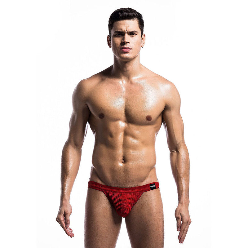 Mob - costume da bagno jockstrap rosso fetish taglia m