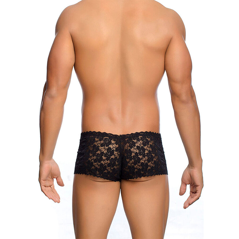 Mob - boxer in pizzo nero taglia l/xl