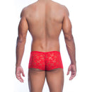 Mob - boxer in pizzo rosso taglia l/xl
