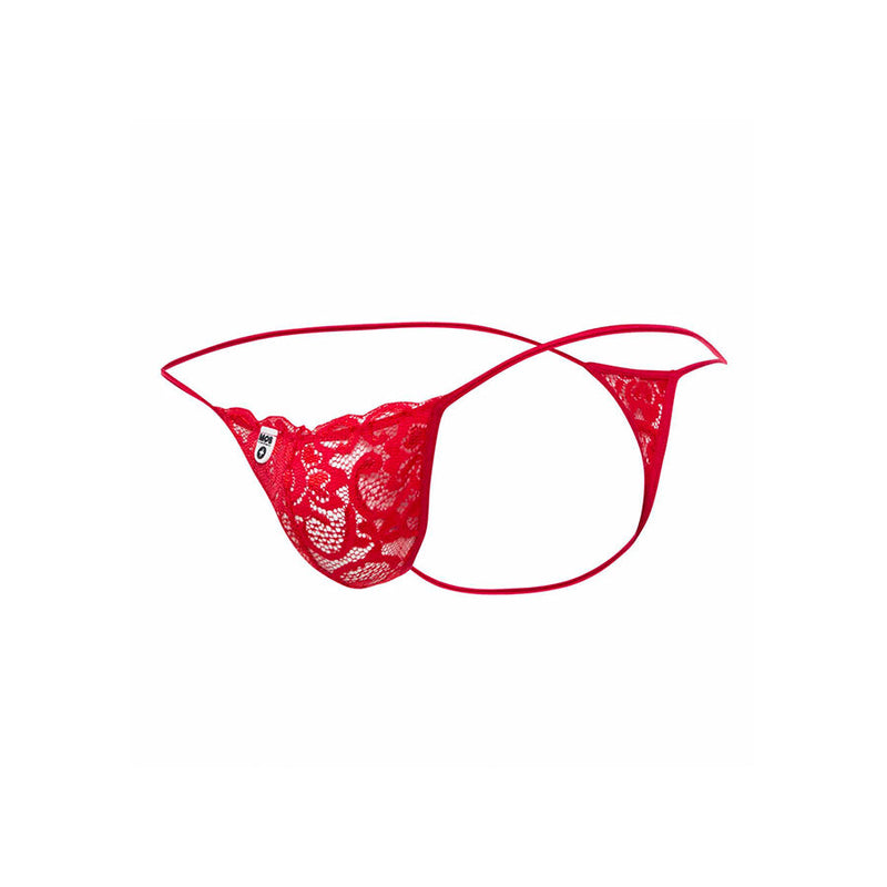 Mob - perizoma in pizzo rosso taglia l/xl