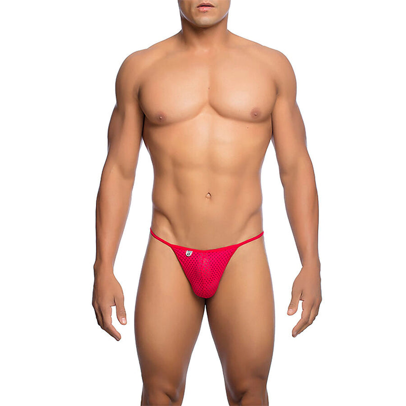 Mob - perizoma in microfibra rosso taglia l/xl