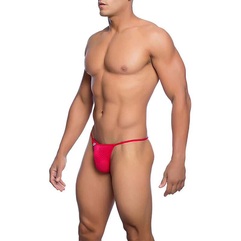 Mob - perizoma in microfibra rosso taglia l/xl