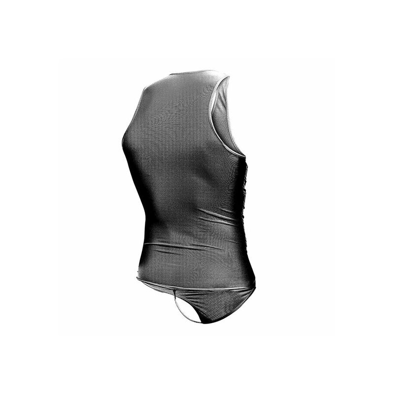 Mob - bodysheer nero trasparente taglia s/m