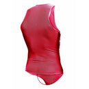 Mob - bodysheer rosso trasparente taglia s/m
