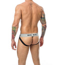 Mob - jock bianco a righe classiche taglia xxl