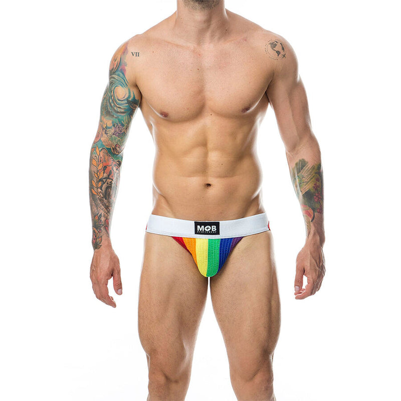 Mob - jock stripe classico arcobaleno taglia m