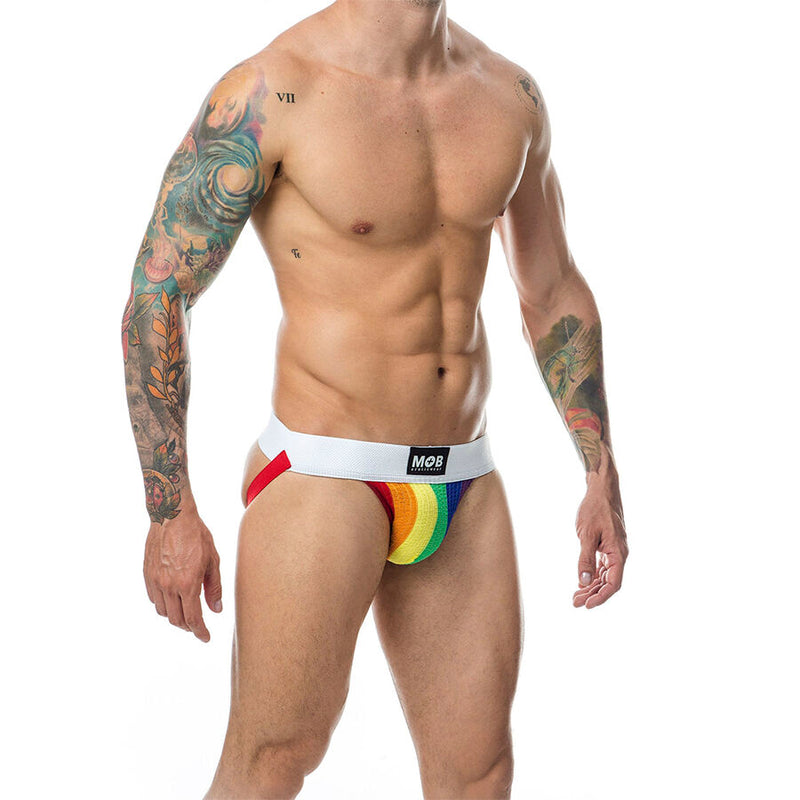 Mob - jock stripe classico arcobaleno taglia xl