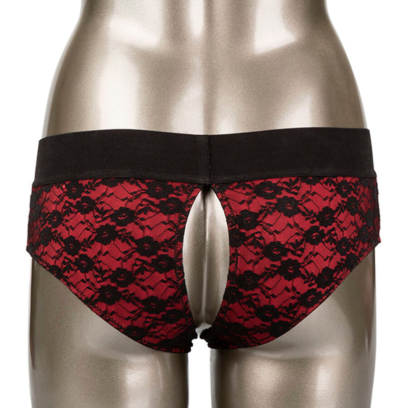 Calexotics - scandal set di slip senza cavallo con dildo taglia s/m