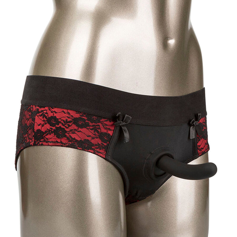 Calexotics - scandalo set di slip senza cavallo con dildo taglia l/xl