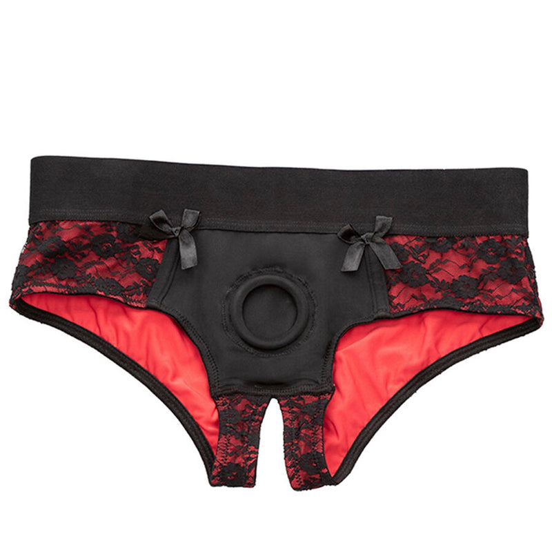 Calexotics - scandalo set di slip senza cavallo con dildo taglia l/xl