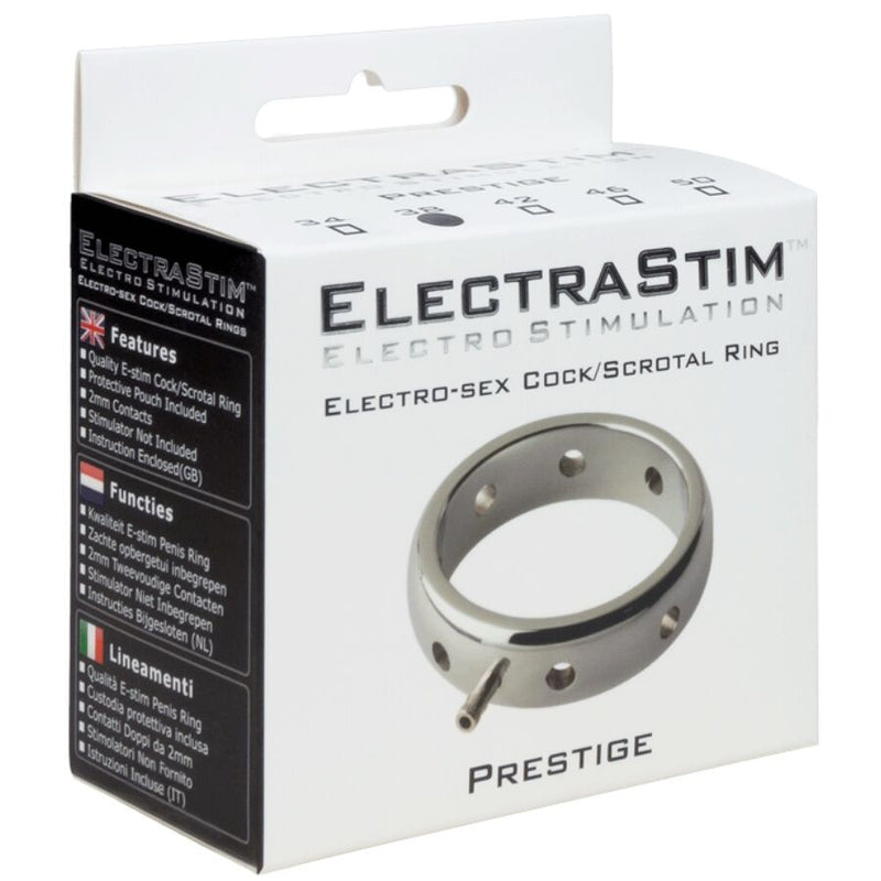 Electrastim - anello elettromagnetico per pene in metallo prestige 46 mm