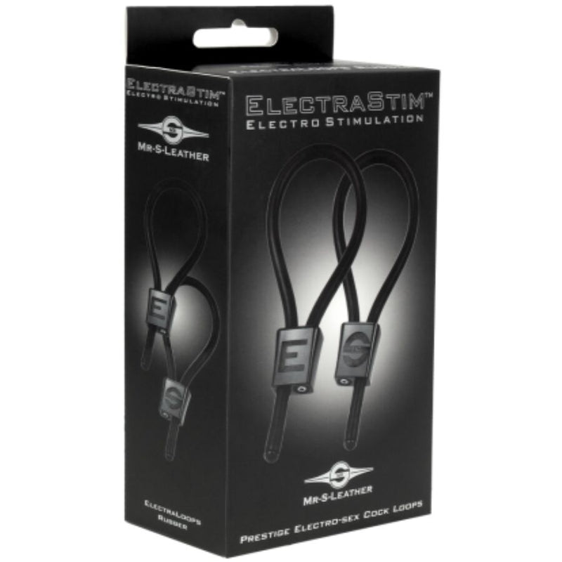 Electrastim - prestige electra loops anelli per il pene regolabili neri