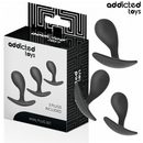 Addicted toys - set di 3 tappi anali modello 3
