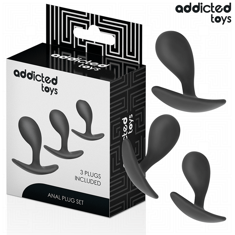 Addicted toys - set di 3 tappi anali modello 3