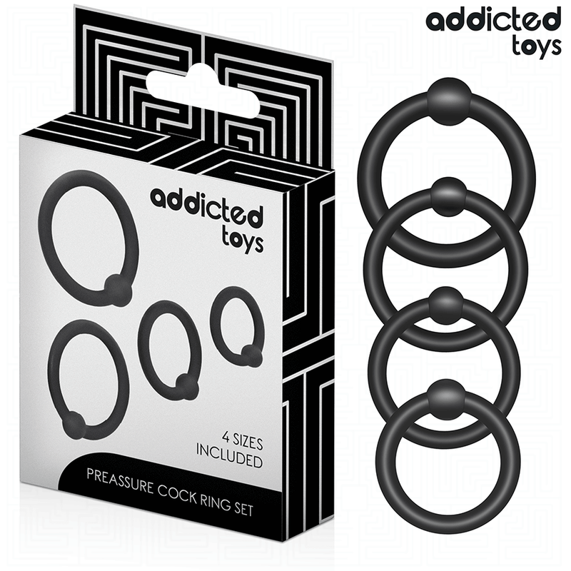 Addicted toys - set di anelli in silicone a pressione
