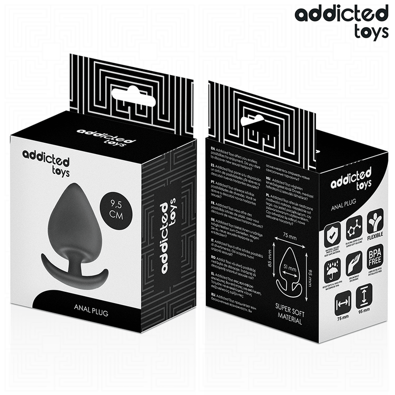 Addicted toys - tappo anale taglia xl 9.5 cm