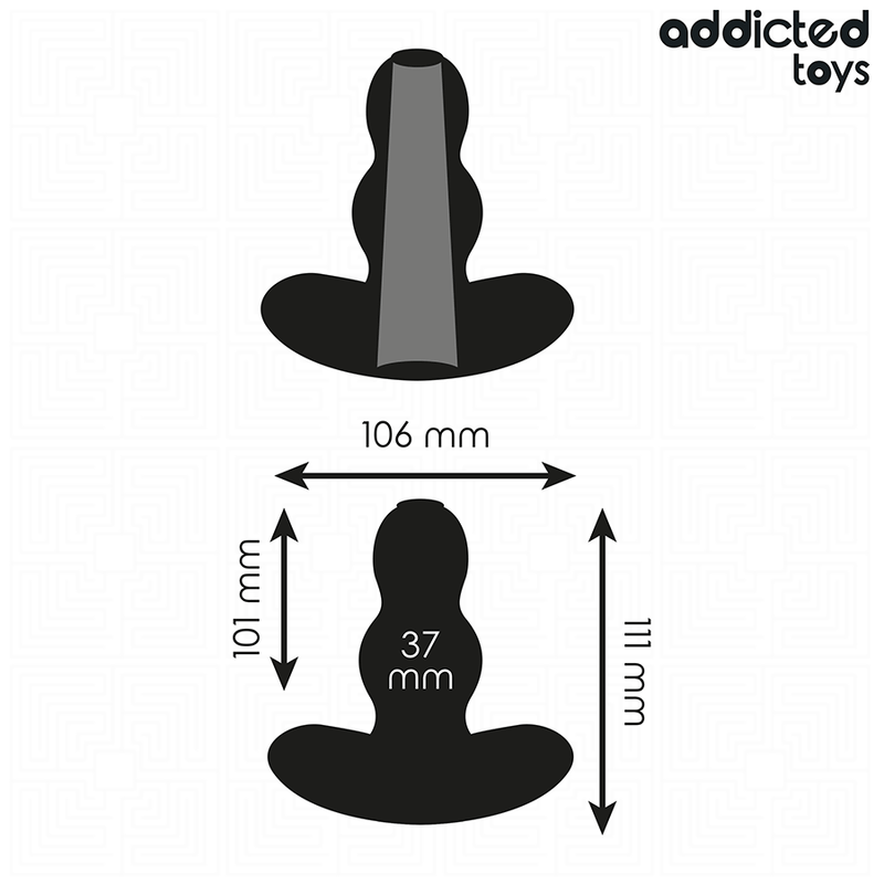 Addicted toys - tappo anale cavo taglia l 11,1 cm