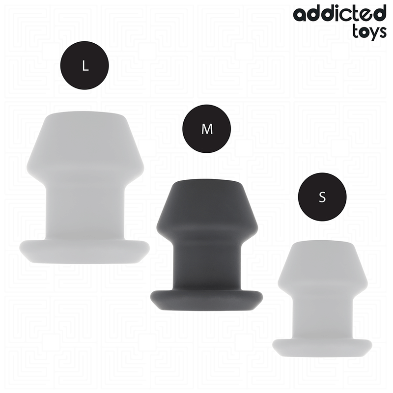 Addicted toys - extreme hollow anal plug taglia m 8,7 cm