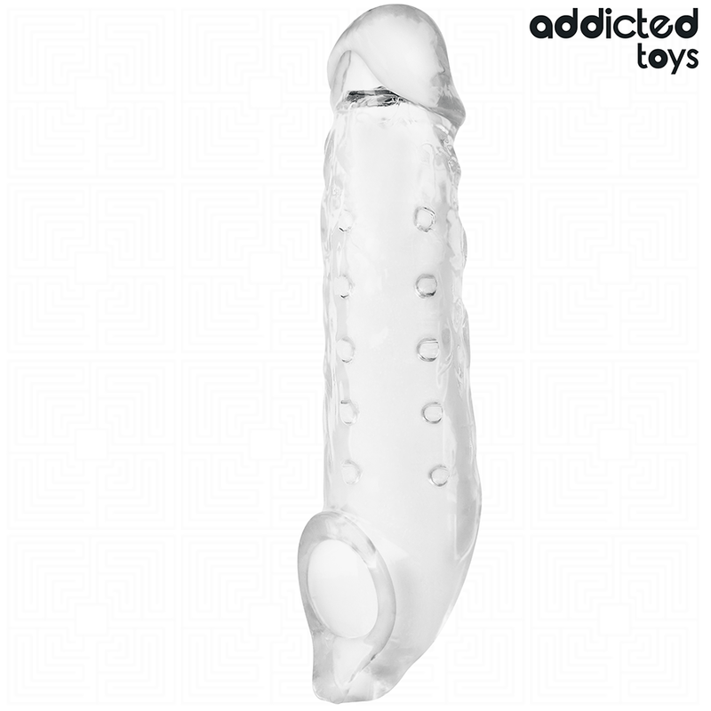Addicted toys - estensione pene trasparente taglia s 23 cm