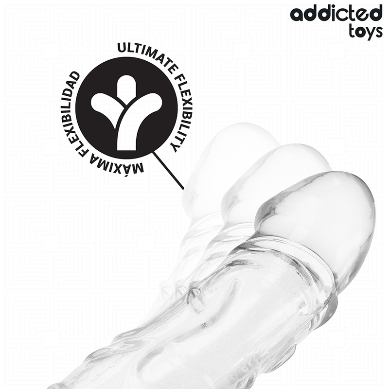 Addicted toys - estensione pene trasparente 27 cm