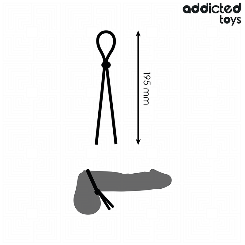 Addicted toys - corda in silicone per pene a singolo anello